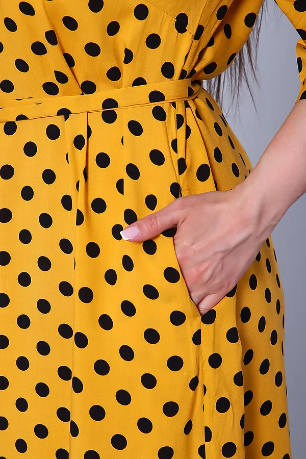 Платье 31735 НАТАЛИ, горчица - фото 2