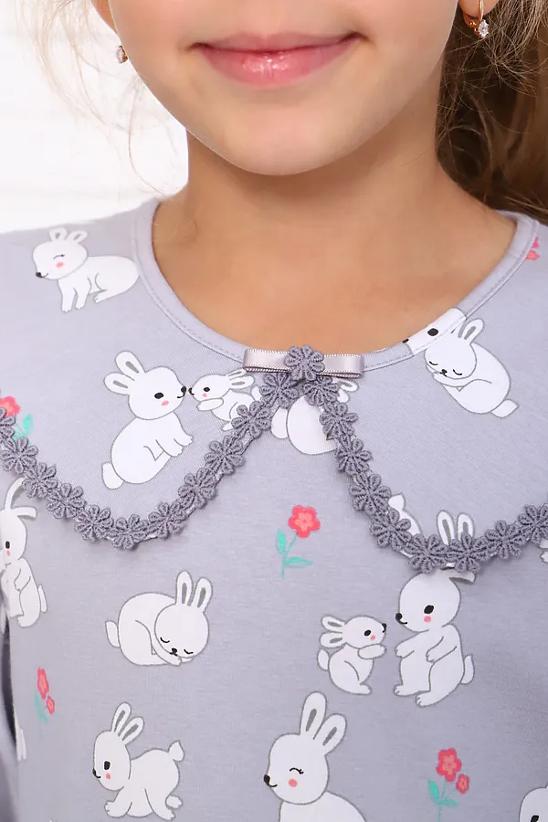 Платье Дарси длинный рукав НАТАЛИ, серый - фото 2