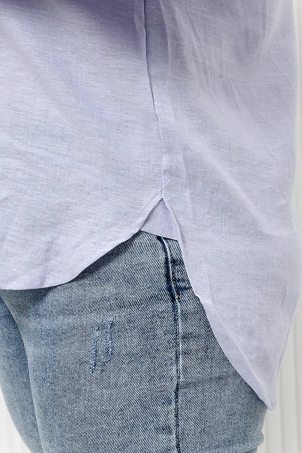 Рубашка LenaLineN арт. 02-001-22 НАТАЛИ, лиловый - фото 2