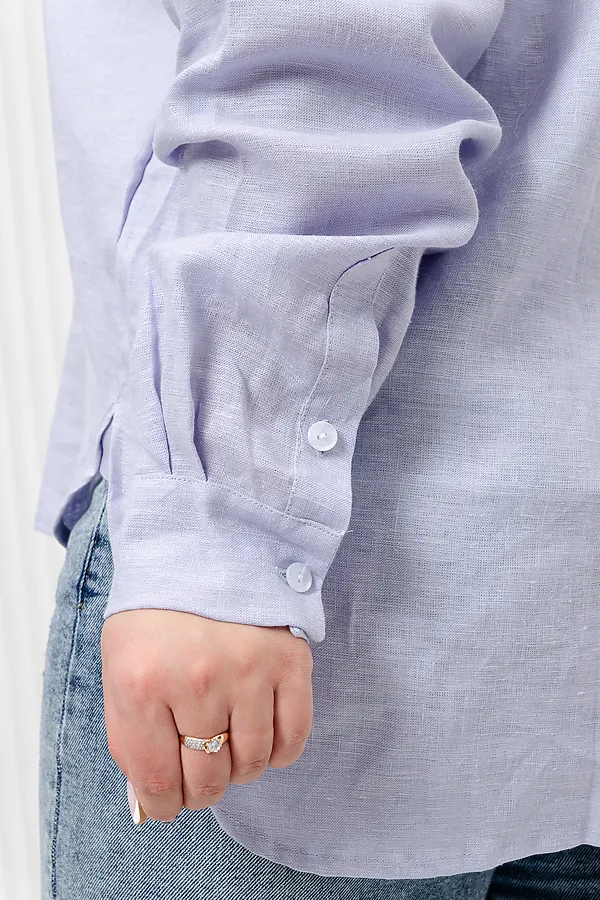 Рубашка LenaLineN арт. 02-001-22 НАТАЛИ, лиловый - фото 2