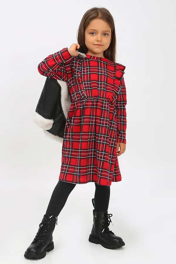 Платье Шотландская клетка арт. ПЛ-367 НАТАЛИ, клетка - фото 2