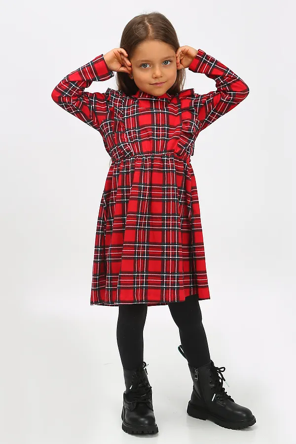Платье Шотландская клетка арт. ПЛ-367 НАТАЛИ, клетка - фото 2