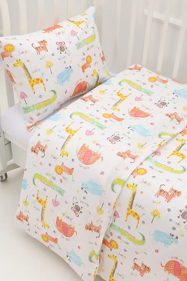 КПБ с простыней на резинке арт КПБ-ПР/зверушки-игрушки НАТАЛИ, в ассортименте - фото 2