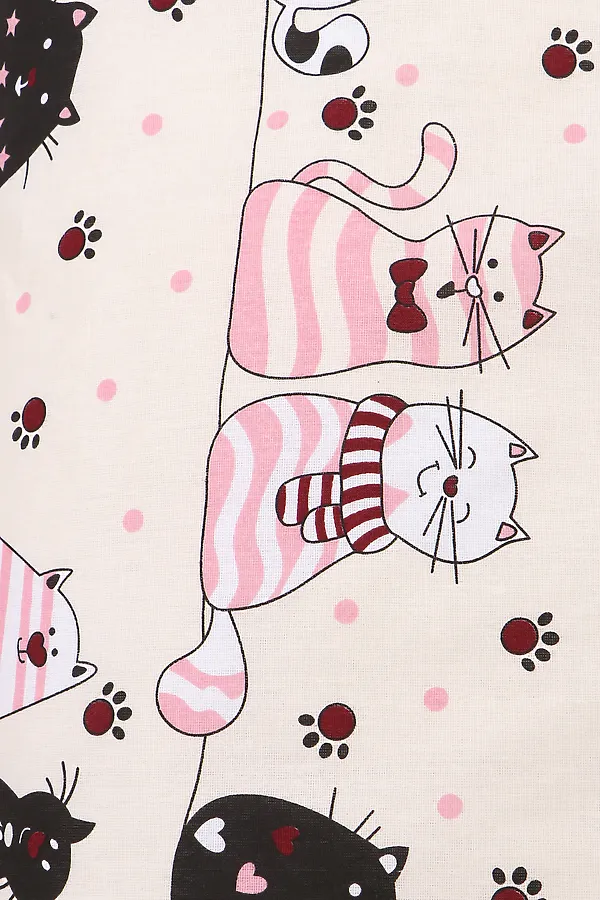 КПБ с простыней на резинке арт. КПБ-ПР/котики на бежев НАТАЛИ, в ассортименте - фото 2