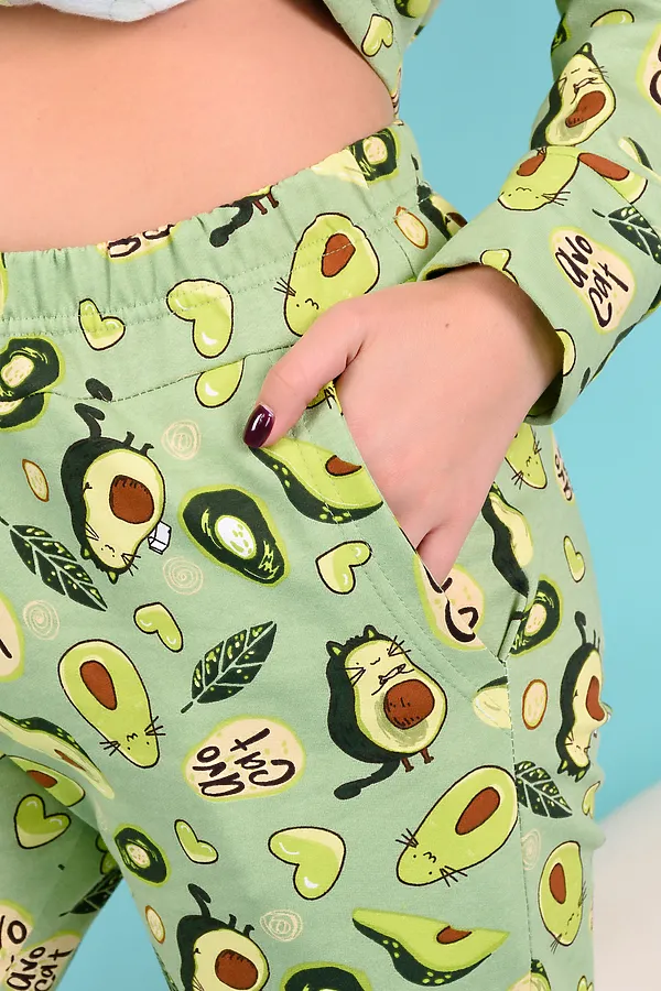 Костюм с брюками 21516 НАТАЛИ, зеленая олива - фото 2