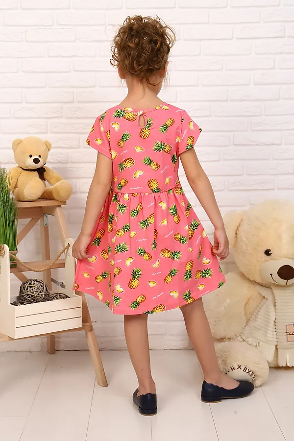 Платье Ананасы НАТАЛИ, розовый - фото 2