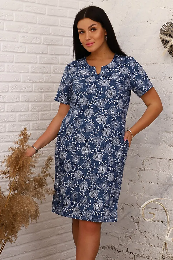 Туника 6183 НАТАЛИ, синий - фото 2