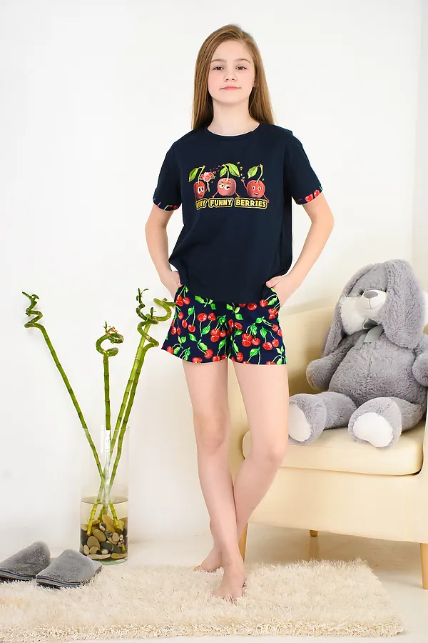 Костюм с шортами Бланш НАТАЛИ, синий - фото 2