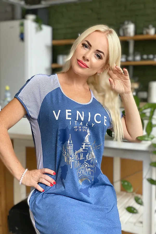 Туника 7209 НАТАЛИ, индиго - фото 2