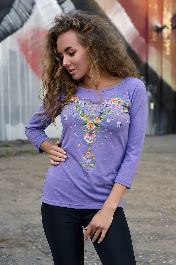 Джемпер Латте НАТАЛИ, сиреневый - фото 2