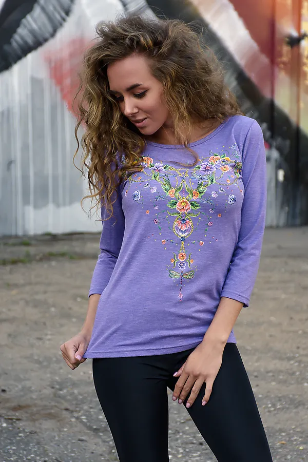 Джемпер Латте НАТАЛИ, сиреневый - фото 2