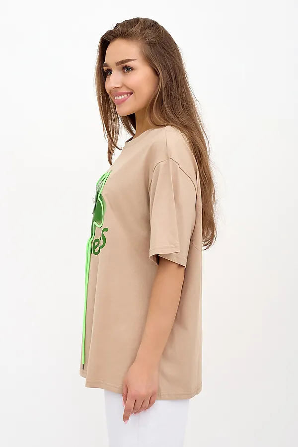 Футболка LIKA DRESS, кофейный - фото 2