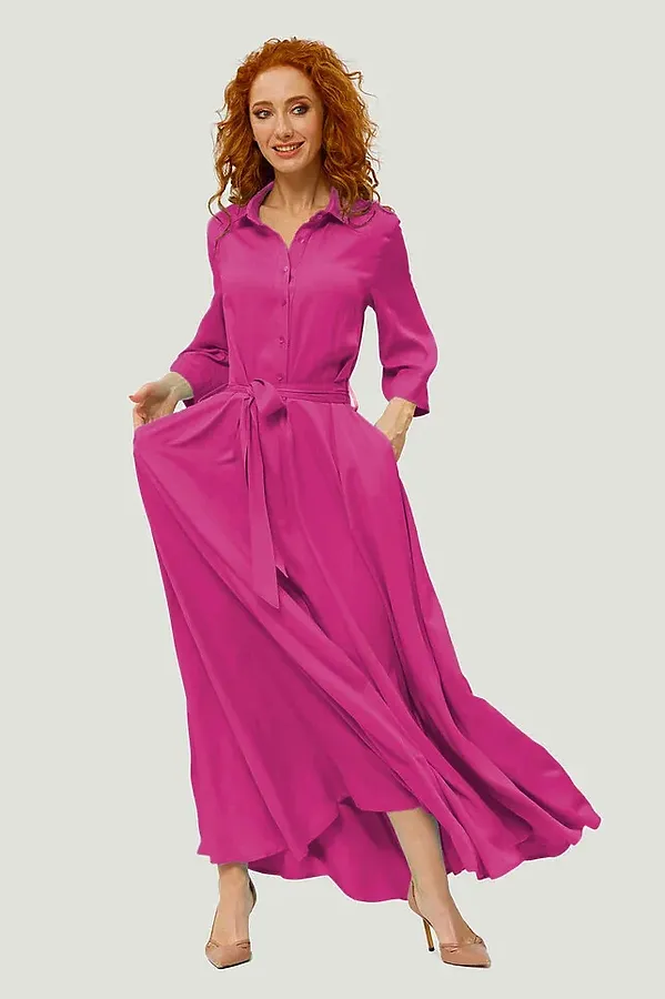 Платье DIMMA, фуксия - фото 2