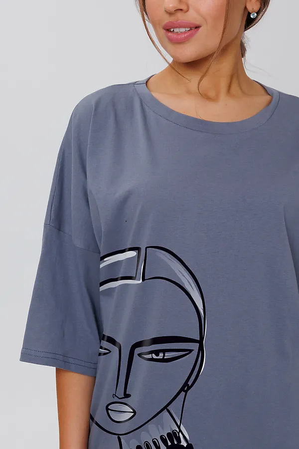 Костюм (Футболка+Брюки) MODELLINI, серый - фото 2