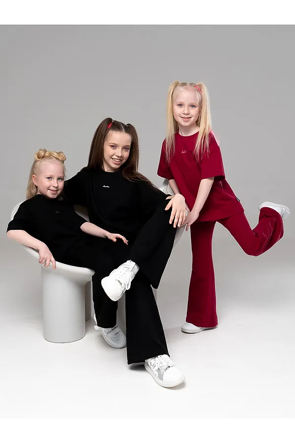 Костюм (Футболка+Брюки) LOOKLIE, черный - фото 2