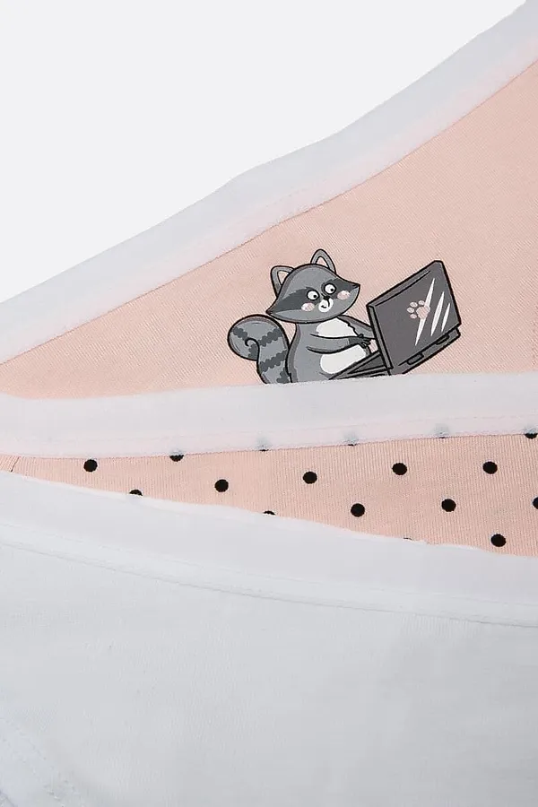 Трусы 3шт. MARK FORMELLE, розовый +печать - фото 2