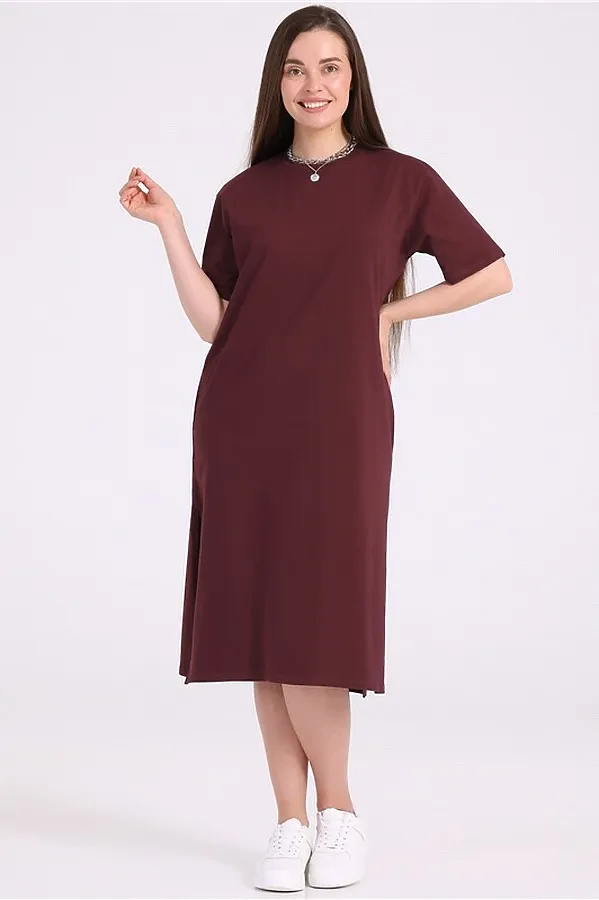 Платье АПРЕЛЬ, бордовый23 - фото 2