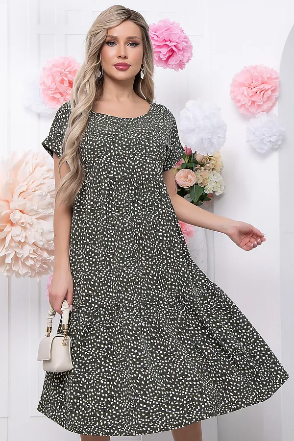 Платье LADY TAIGA, хаки - фото 2
