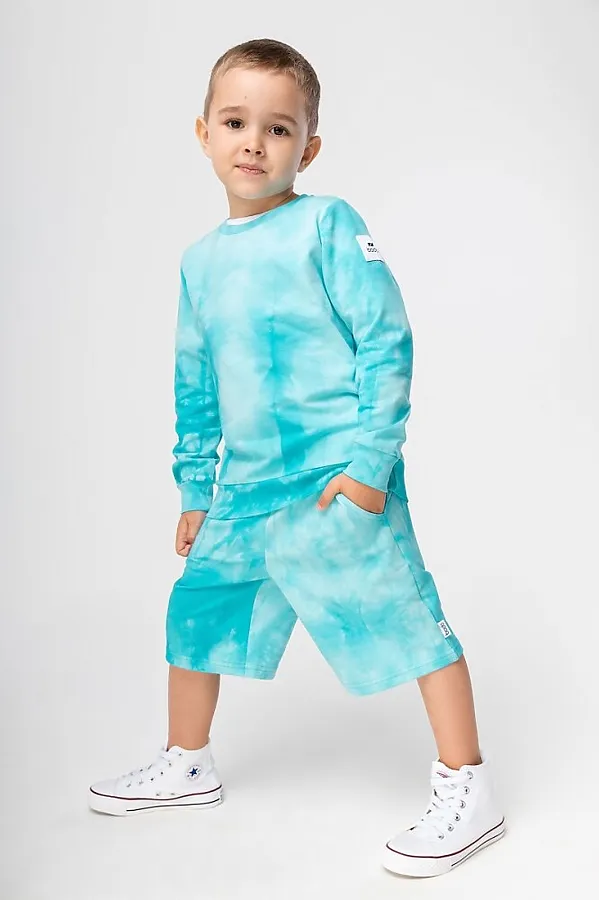 Костюм (Свитшот+Шорты) BODO, голубой - фото 2