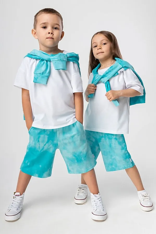 Костюм (Свитшот+Шорты) BODO, голубой - фото 2