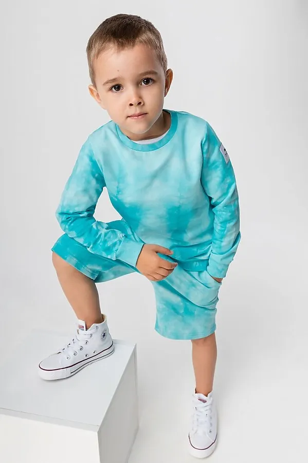 Костюм (Свитшот+Шорты) BODO, голубой - фото 2