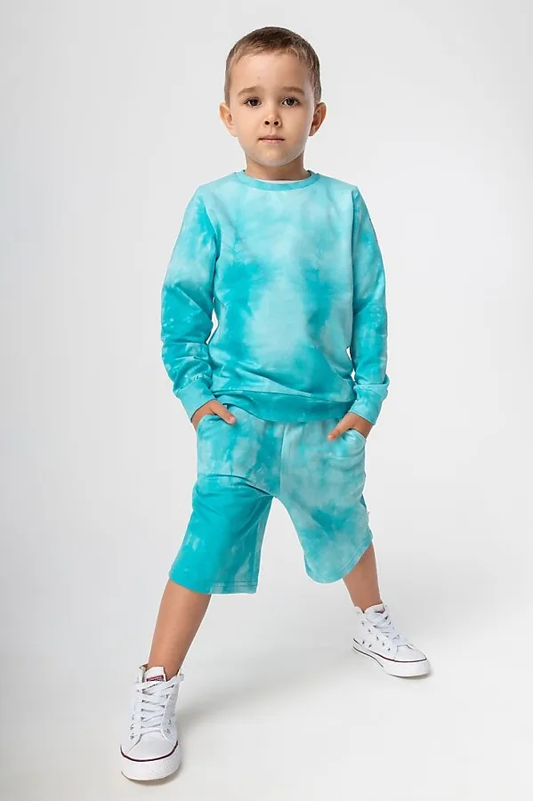 Костюм (Свитшот+Шорты) BODO, голубой - фото 2