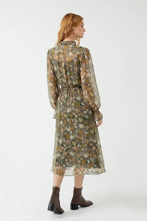 Платье POMPA, хаки - фото 2