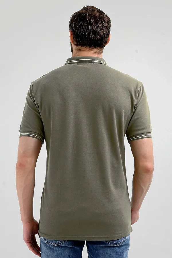 Футболка-поло F5, хаки - фото 2