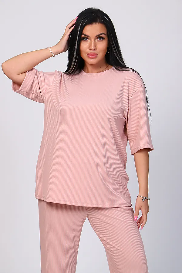 Костюм с брюками 78524 НАТАЛИ, сухая роза - фото 2