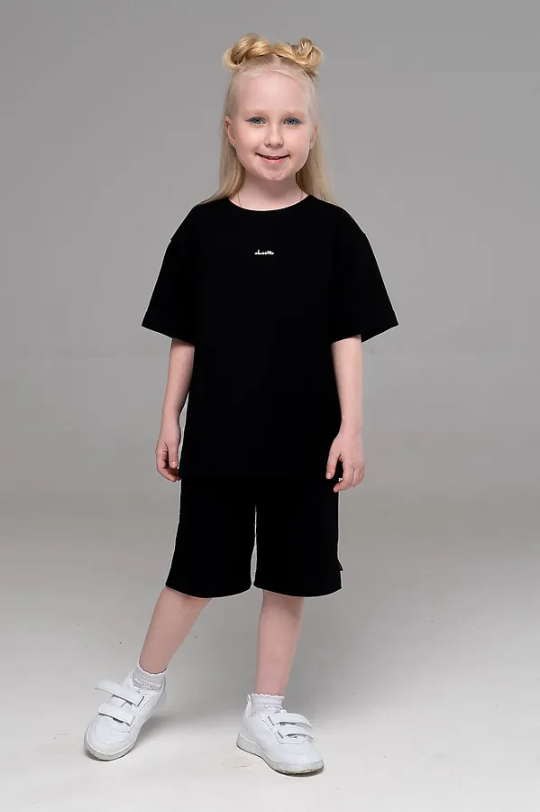 Костюм (Футболка+Шорты) LOOKLIE, черный - фото 2