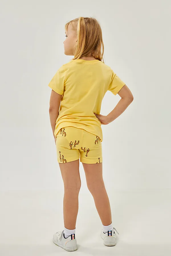 Комплект (Футболка+Шорты) ELEMENTARNO, жёлтый - фото 2