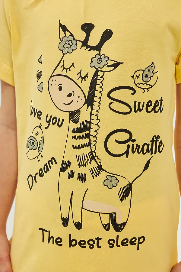 Комплект (Футболка+Шорты) ELEMENTARNO, жёлтый - фото 2