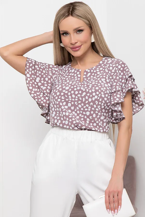 Блуза "Рия" LADY TAIGA, капучино - фото 2