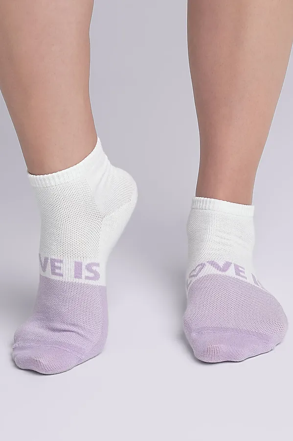Носки CLEVER, белый/св.фиолетовый - фото 2