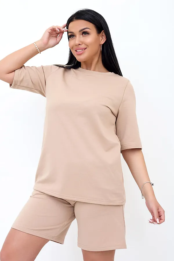 Костюм женский Омега Б LIKA DRESS, бежевый - фото 2