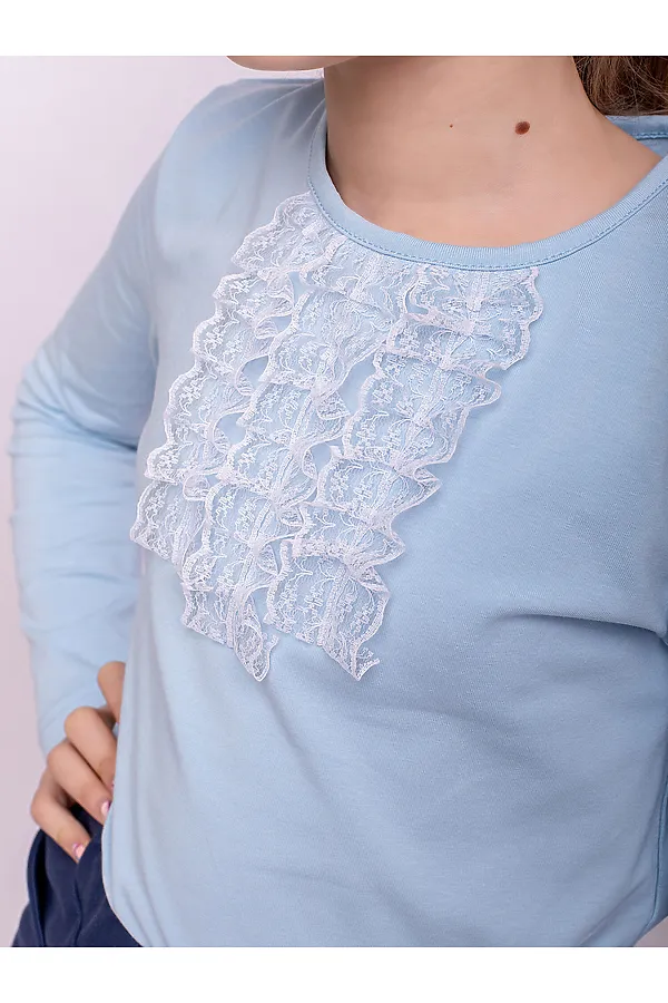 Лонгслив BATIK, голубой - фото 2