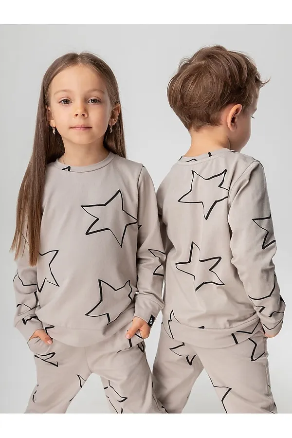 Костюм (Свитшот+Брюки) BODO, серый - фото 2