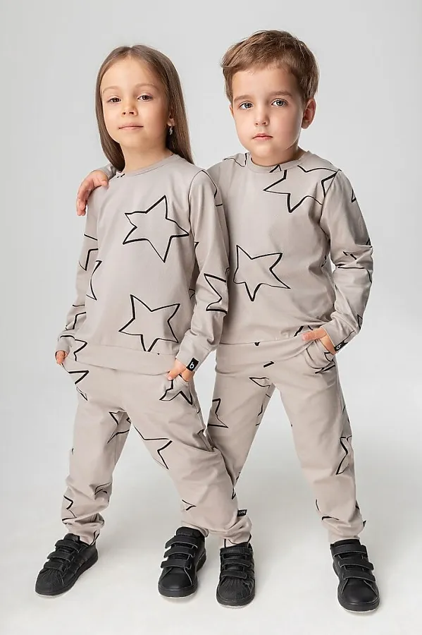 Костюм (Свитшот+Брюки) BODO, серый - фото 2