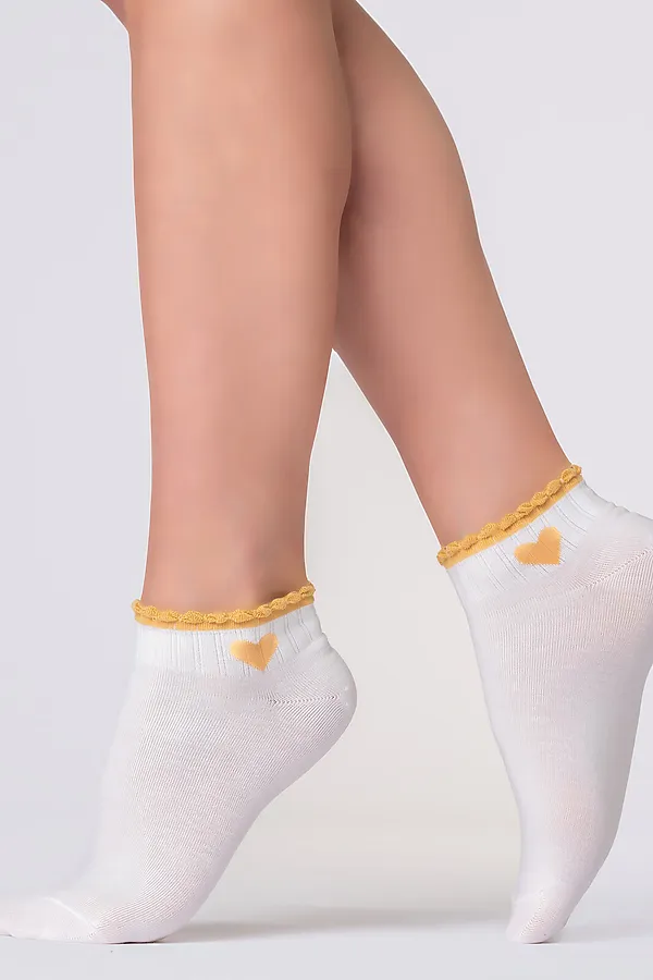 Носки GIULIA, bianco/yellow - фото 2