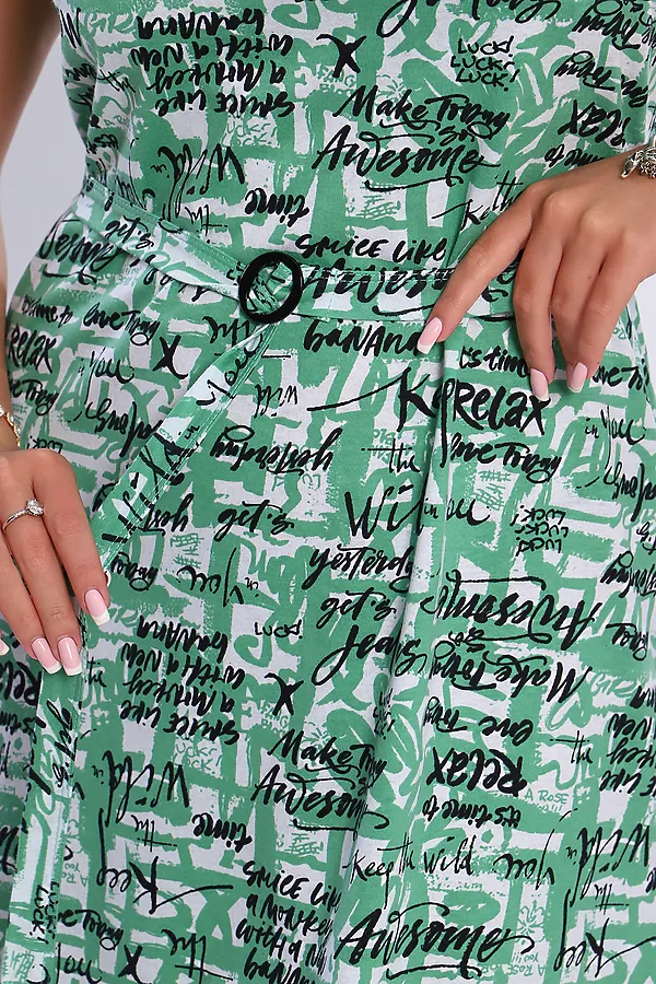 Сарафан 38214 НАТАЛИ, зеленый - фото 2