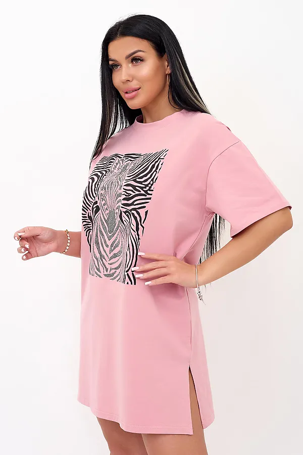 Платье женское Зебра П LIKA DRESS, пудра - фото 2