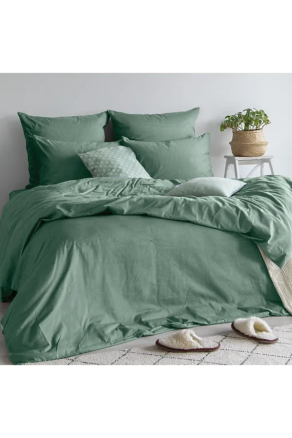 Простыня "Verossa" Melange 220/240 Emerald NORDTEX, emerald - фото 2