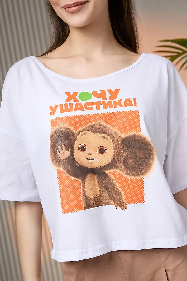 Костюм с шортами 8376 Чебурашка НАТАЛИ, капучино - фото 2