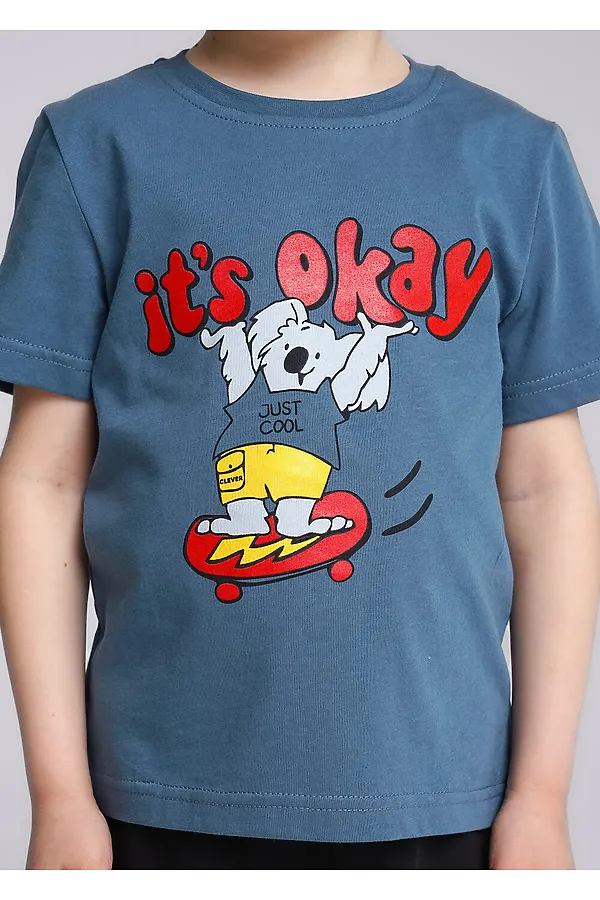 Футболка  CLEVER, т.серый - фото 2