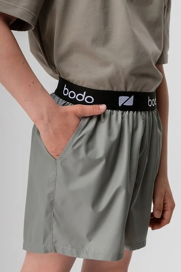 Костюм (Футболка + Шорты) BODO, серо-зеленый - фото 2