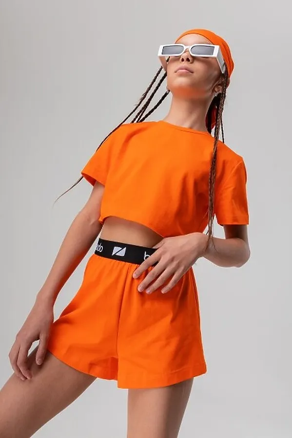 Костюм (Футболка + Шорты) BODO, оранжевый - фото 2