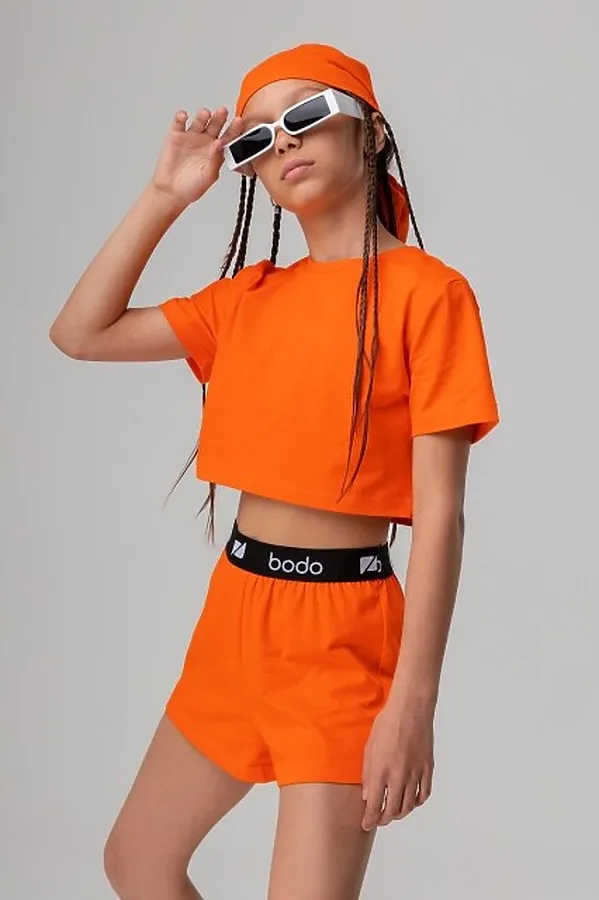 Костюм (Футболка + Шорты) BODO, оранжевый - фото 2