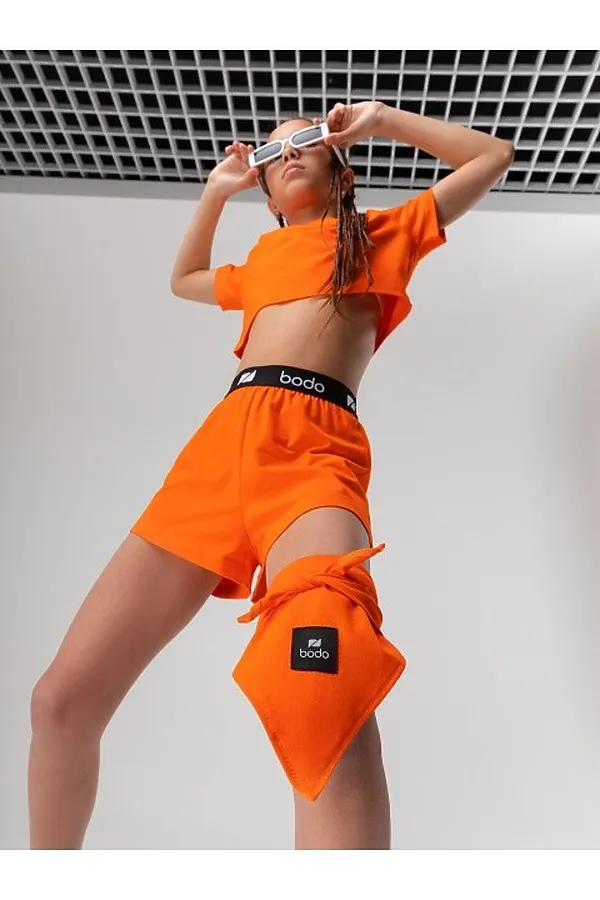 Костюм (Футболка + Шорты) BODO, оранжевый - фото 2