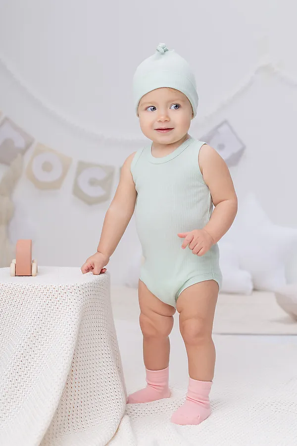 Боди 2шт. CROCKID, розовый жемчуг,дымчатый нефрит - фото 2