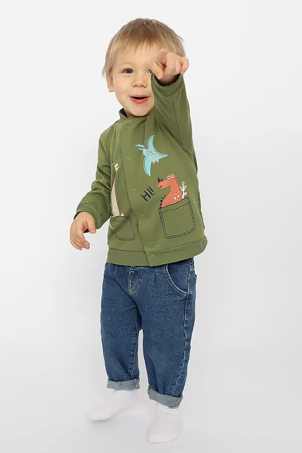 Толстовка CRB, оливковый - фото 2